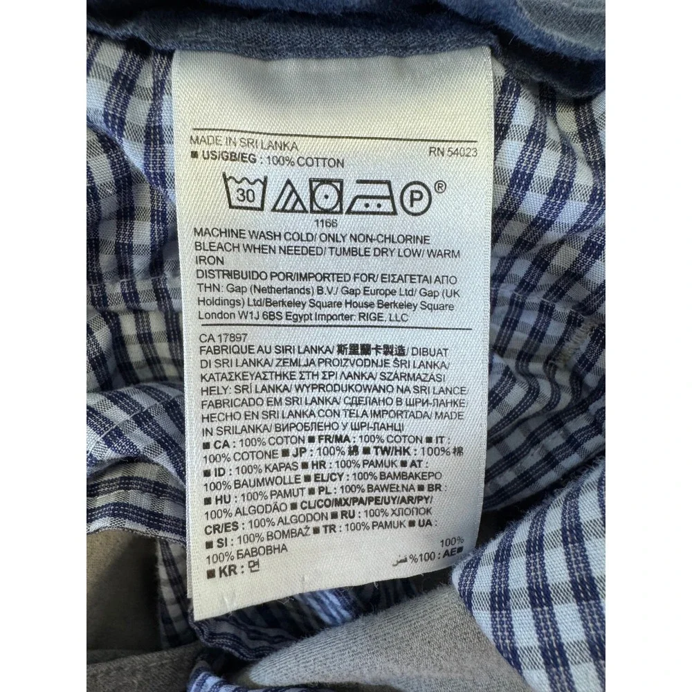 Banana Republic Kentfield Pant Mens 30x30 Gray Cotton Chino Slim Straight Slacks